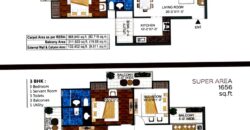 2 BHK 1050 Square Feet Flats